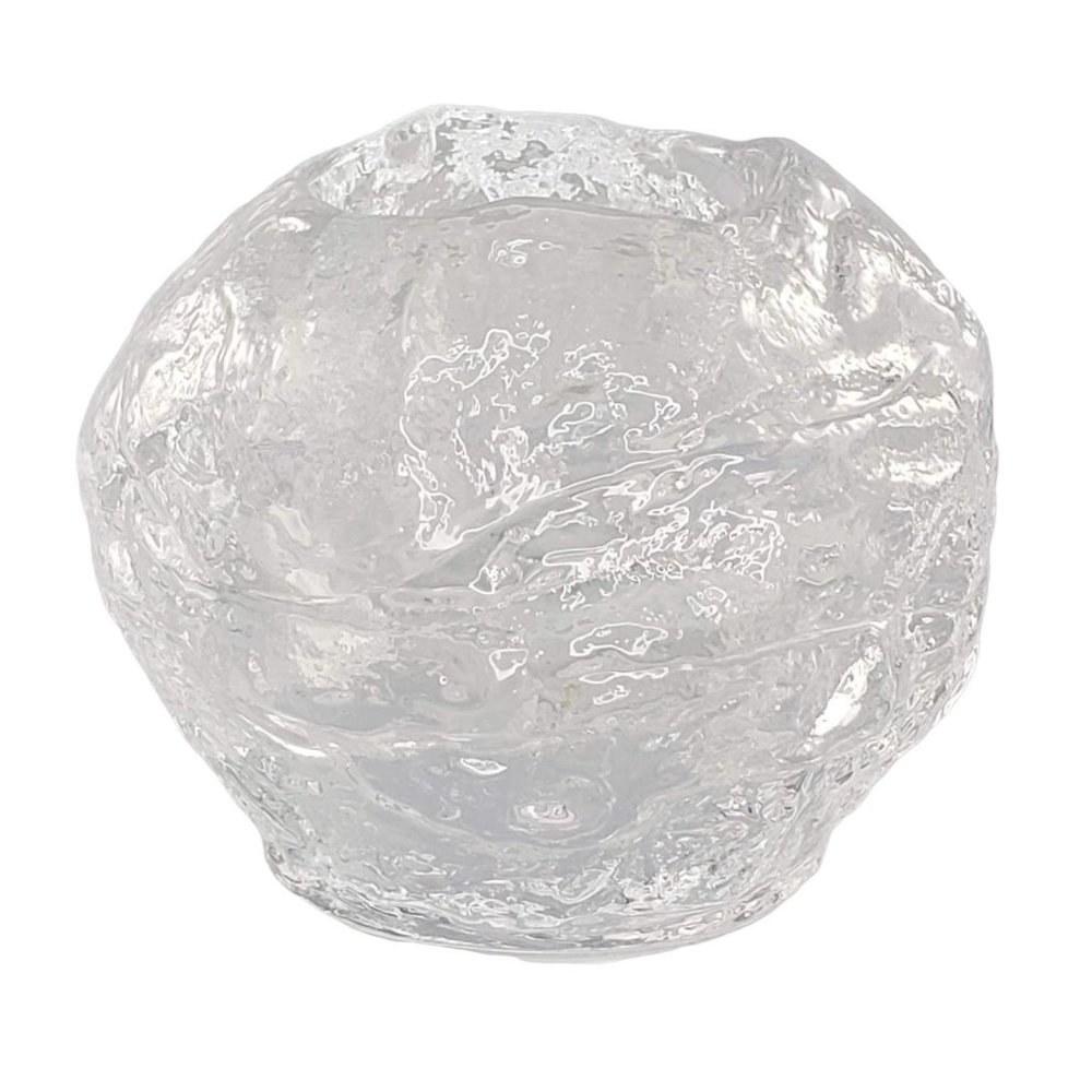 Kosta Boda Snowball Votive Candle Holder Medium Swedish Glass